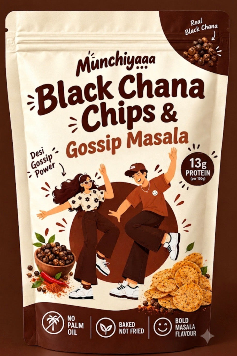 Black Channa Chips- Gossip Masala
